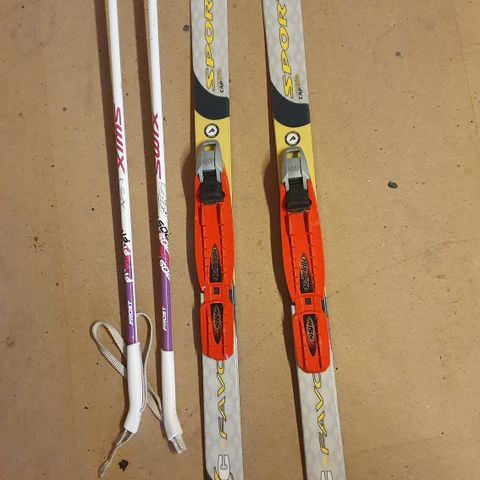 Smørefrie Ski 100 cm og staver