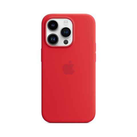 iPhone 14 Pro Silikondeksel Magesafe Rødt