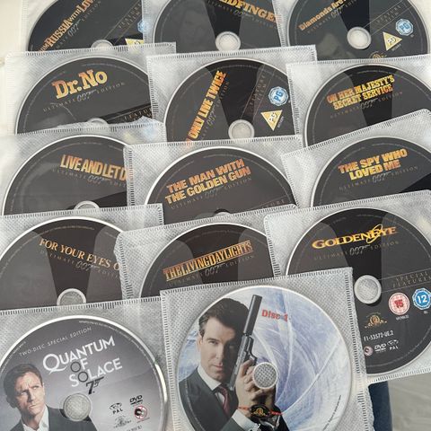 James Bond 007 dvd samling