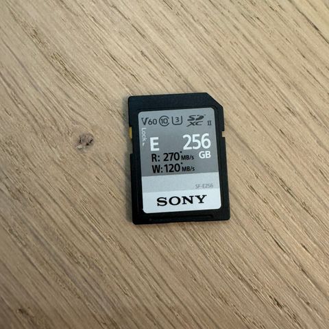 Sony SF-E Series SDXC 256GB UHS-II