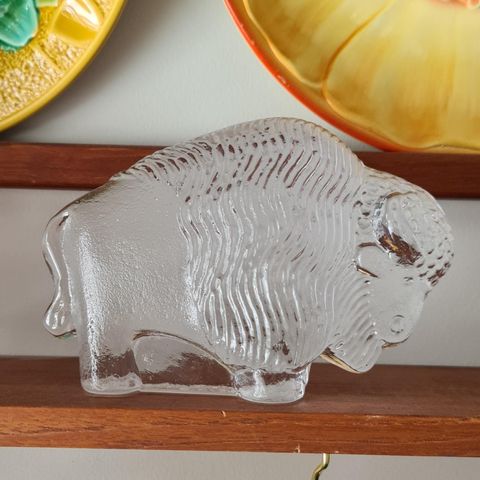 Lisa Larson glass bison