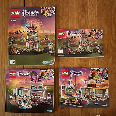 Lego Friends Drive-in-kino (41349) + Billøpet (41352) + Bilverksted (41351).