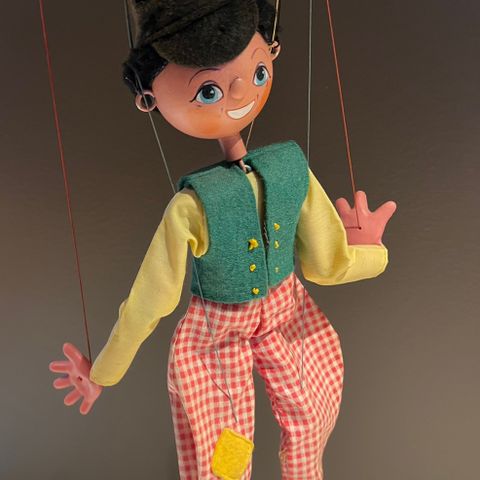 Vintage marionette dukke pelham puppets dutch boy