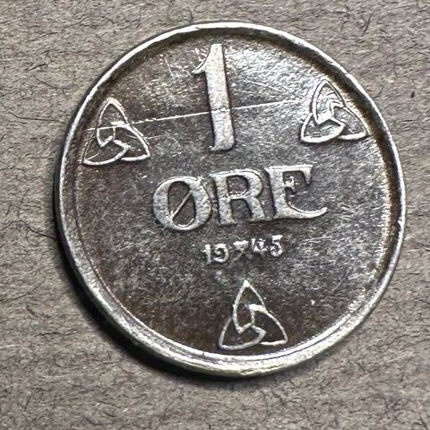 1 ØRE 1945, JERN (2915 AN)