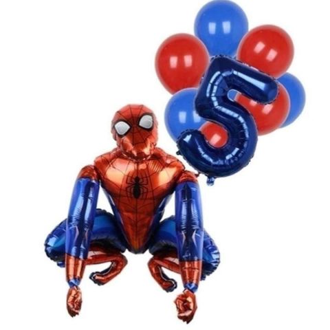 3D Spiderman Hero  ballong med stor 5 tall folie ballong.