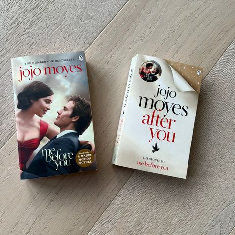 Jojo Moyes bøker - Me before you og After you