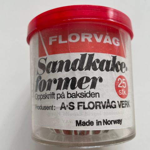 Sandkakeformer, Florvåg, 25 stk, nye