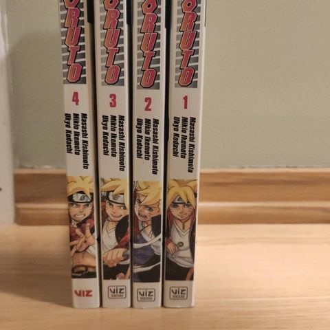 Boruto manga 1-4 (+ figurer)