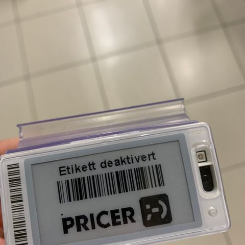 Pricer elektronisk hylleetikett