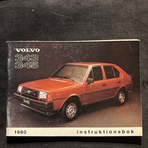 Volvo 343 / 345 Instruksjonsbok