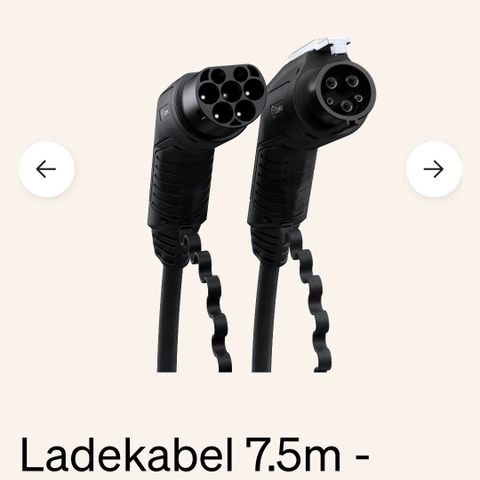 Lite brukt ladekabel Zaptec