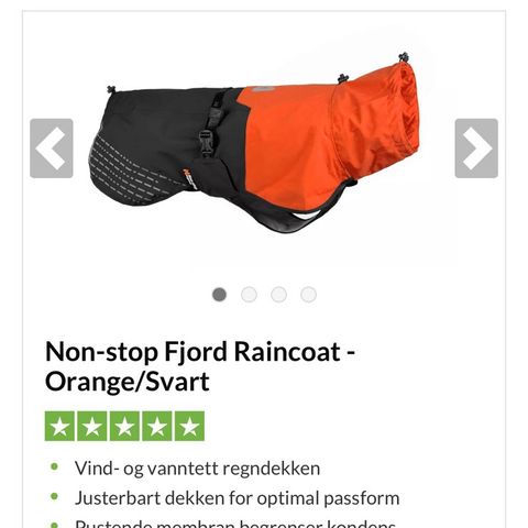 Fjord raincoat/regnteppe str. 70. Brukt en gang.