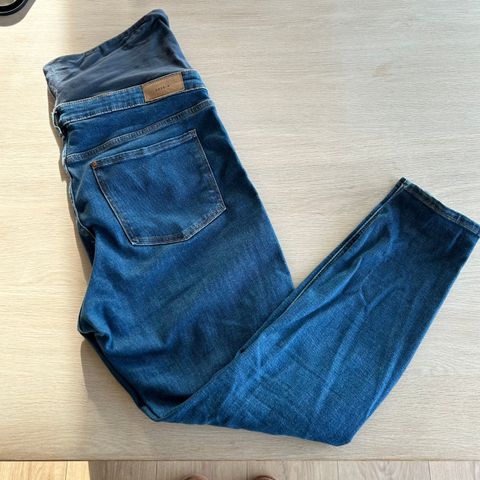 Pent brukt gravid-jeans størrelse XL, skinny modell