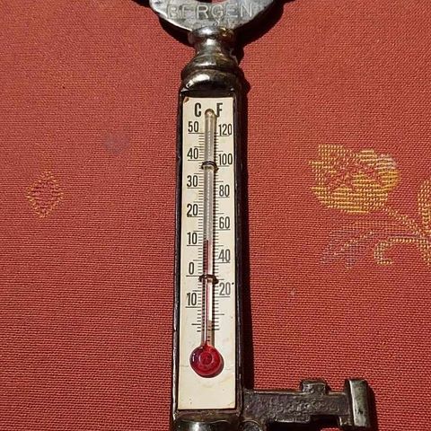 Antikt norsk termometer fra Bergen