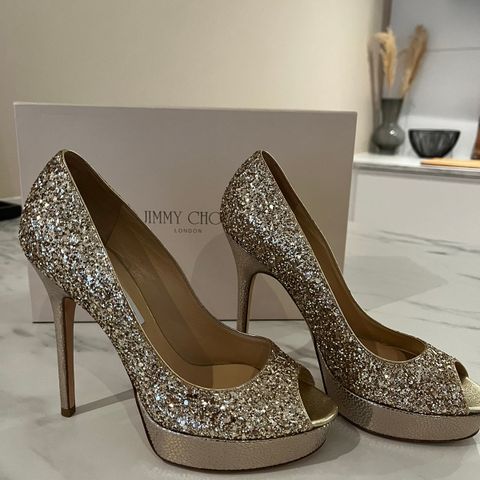 Jimmy Choo glitter pumps str 36 1/2