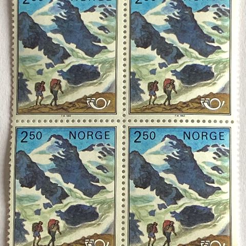 Norge 1983 Norden VI Fjellandskap  NK 929 4-blokk  Postfrisk