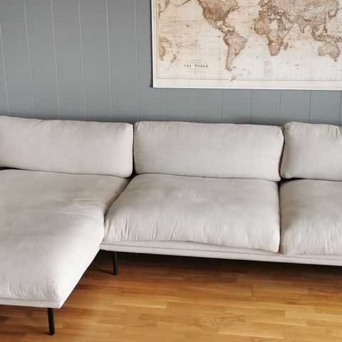 Lomi sofa fra Bolia 2.5 seter med sjeselong-venstre