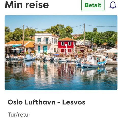 Flybillettet Oslo-Mitilini Direkte