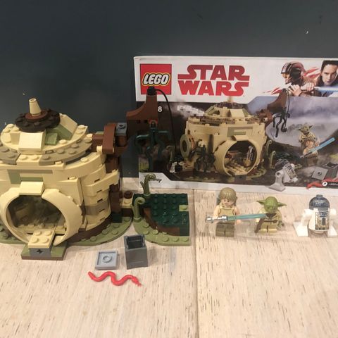 Lego Star Wars Yoda's hytte 75208, komplett sett