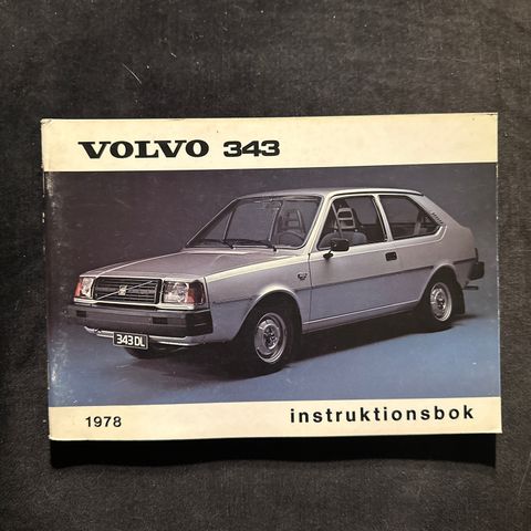 Volvo 343 instruksjonsbok
