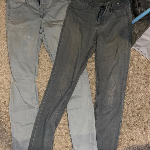 HM jeans i ulike farger