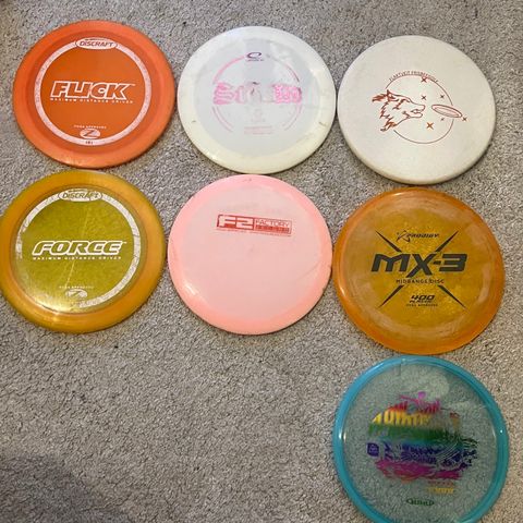 Frisbeegolf / Disc Golf fra samlingen - brukt og ny