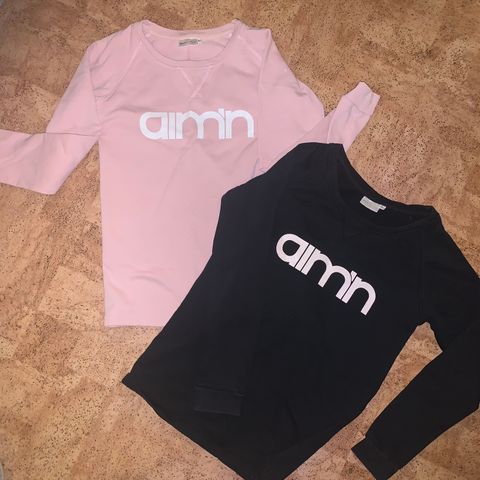 aimn gensere. Rosa og svart.