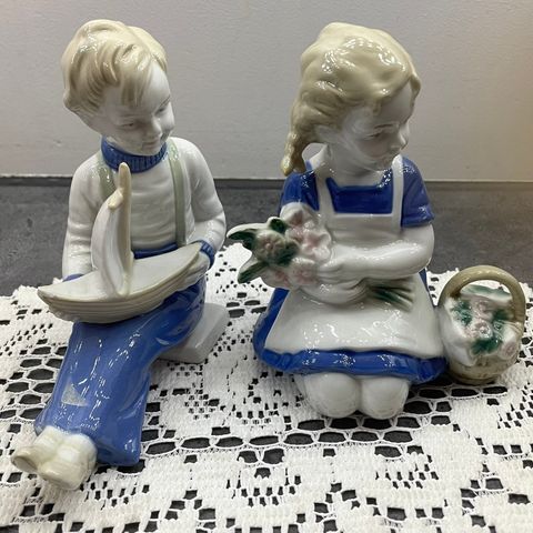 2 Carl Scheidig Grafenthal porselen figurer tilsalgs. Vintage