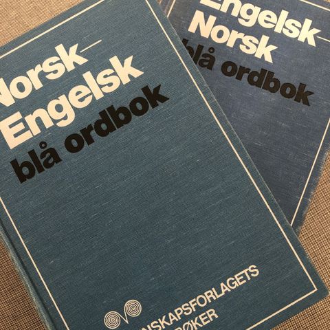 Blå ordbøker: Norsk-engelsk og engelsk-norsk
