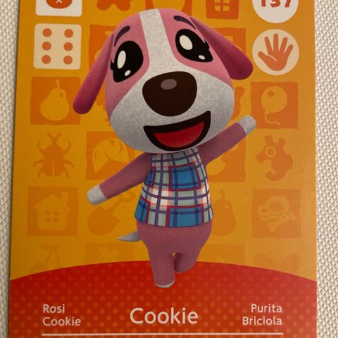 Animal Crossing amiibo card 137 Cookie