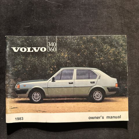 Volvo 340 / 360 Instruksjonsbok