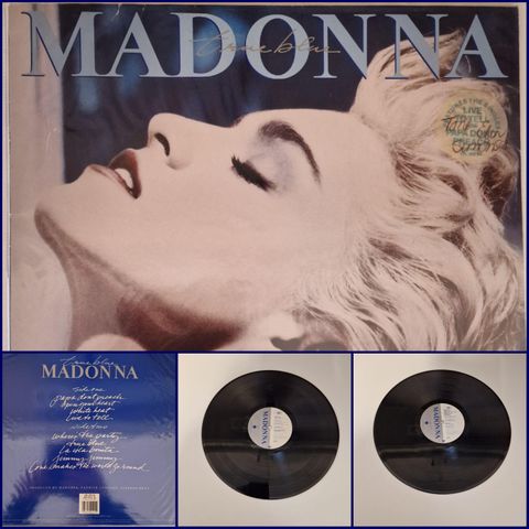 MADONNA TRYE BLUE 1986 - VINTAGE/RETRO LP-VINYL (ALBUM)