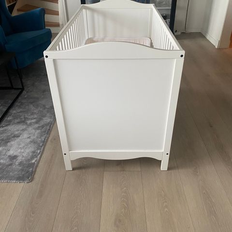 SMÅGÖRA Sprinkelseng baby 60x120 hvit inkl madrass