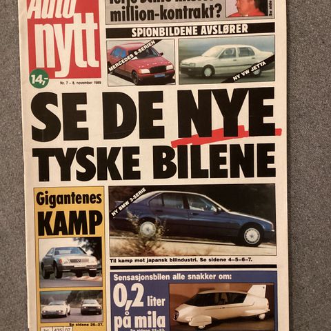 Auto Nytt norsk bilblad 1989