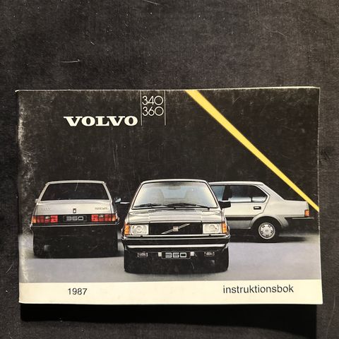 Volvo 340 / 360 instruksjonsbok