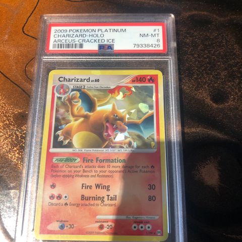 Charizard Holo Arceus Cracked Ice PSA 8