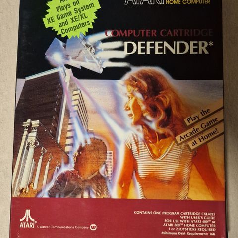 DEFENDER for the Atari 400 / 800 / XL / XE Home Computer - Uåpnet/Sealed