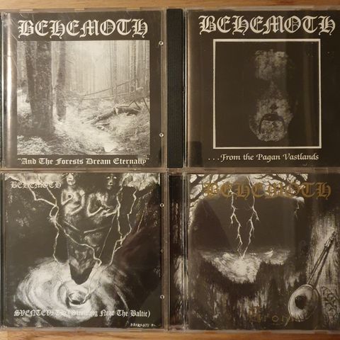 Behemoth CD-er - førstepressinger fra 1995-1996