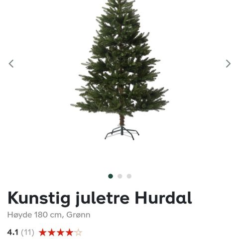 Nesten nytt juletre 180cm