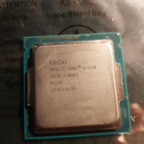 Prosessor: Intel core i3-4160