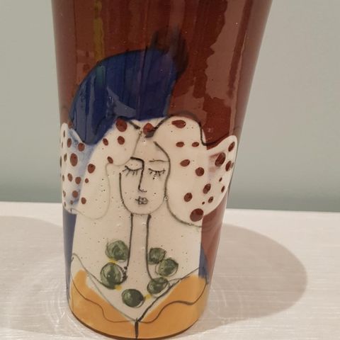 Keramikk håndlaget kopp/vase