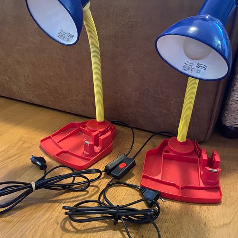 Sjeldne Ikea vintage skrivebordslamper bordlamper