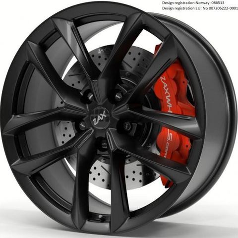 Komplette 21" ZAX YNX Satin black 21x9 5-120 ET40 Tesla Model s