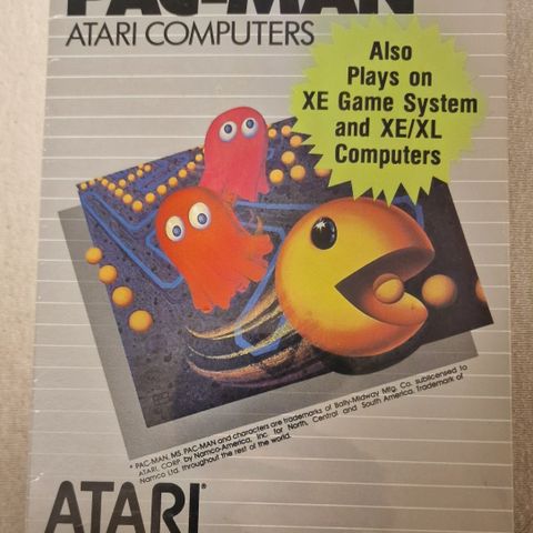 PAC-MAN for the Atari 400 / 800 / XL / XE Home Computer - Uåpnet/Sealed