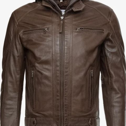 Serge Pariente ERIC HOOD - Leather jacket