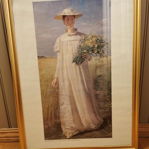 "Anna Ancher vender hjem fra marken"