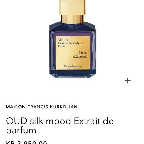 MAISON FRANCIS KURKDJIAN OUD silk mood Extrait de parfum