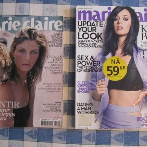 marie claire - 2014 - 2015 2 stk. - et med Katy Perry.