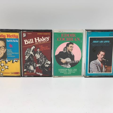 Kassetter, Buddy Holly, Eddie Cochran, Bill Haley og Jerry Lee Lewis