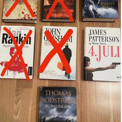 Krimbøker - bla James Patterson og Maxine Paetro, Thomas Bodström